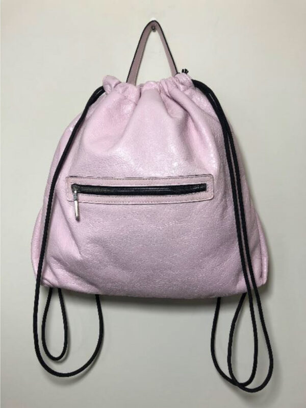 Zaino in pelle rosa - immagine 3
