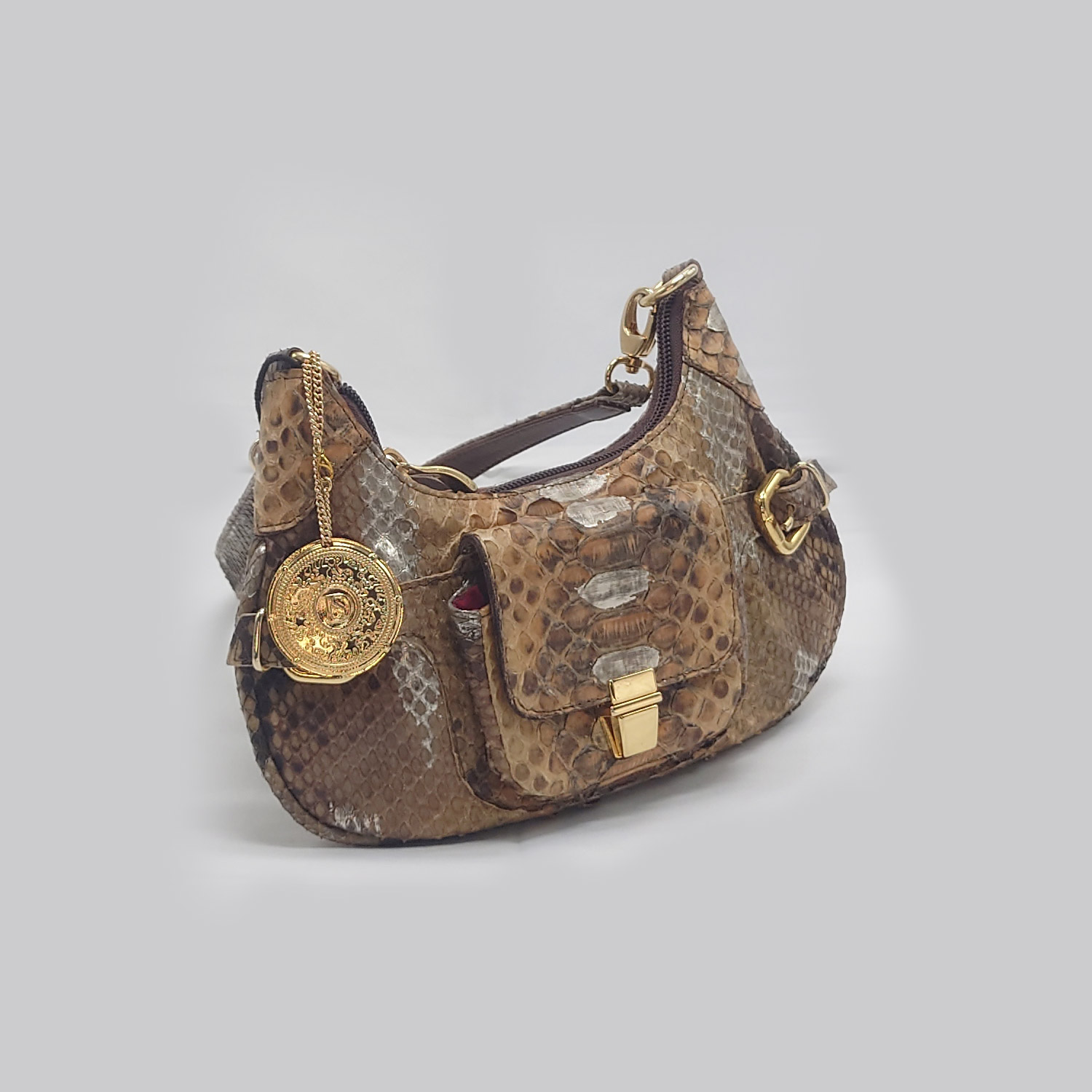 Borsa in pelle di vero pitone - immagine 2